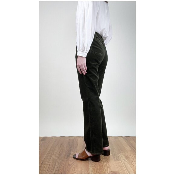 Vintage 90s Y2K Corduroy Velvet Pants Preppy Trousers Full Length Fall Boho Chic - Picture 2 of 8